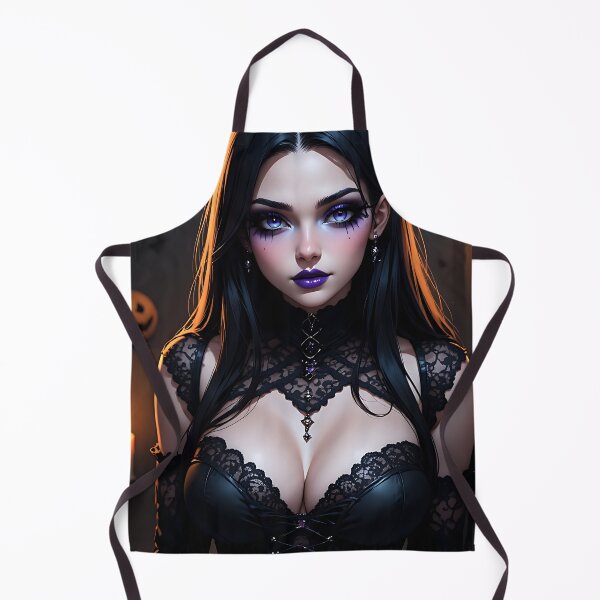 Item preview, Hot Halloween Anime Babe Goth Mommy Waifu Woman designed and sold by Your New Fixation.