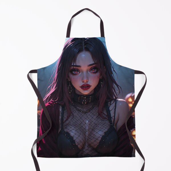 Item preview, Hot Halloween Anime Babe Goth Mommy Waifu Woman designed and sold by Your New Fixation.