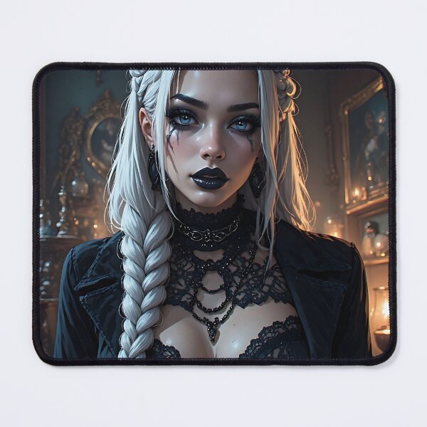 Item preview, Hot Halloween Anime Babe Goth Mommy Waifu Woman designed and sold by Your New Fixation.