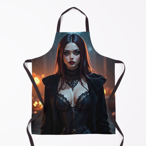 Item preview, Hot Halloween Anime Babe Goth Mommy Waifu Woman designed and sold by Your New Fixation.