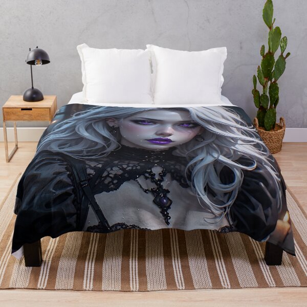 Item preview, Hot Halloween Anime Babe Goth Mommy Waifu Woman designed and sold by Your New Fixation.