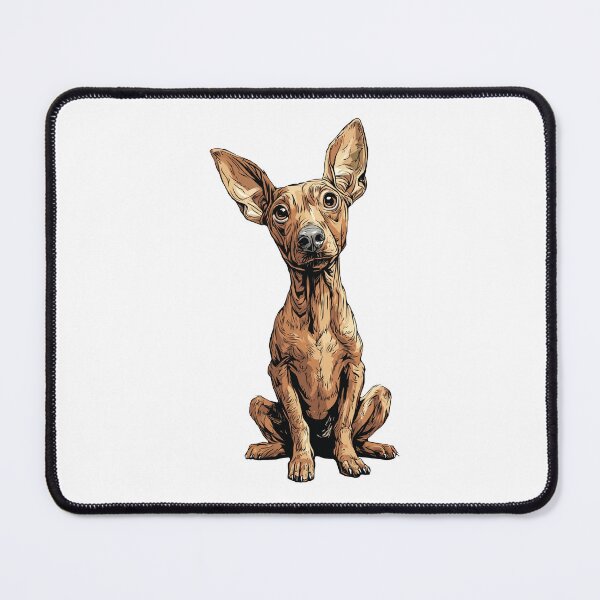 Item preview, Red Miniature Pinscher Dog Illustration designed and sold by whyitsme.