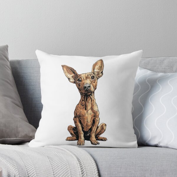 Item preview, Red Miniature Pinscher Dog Illustration designed and sold by whyitsme.