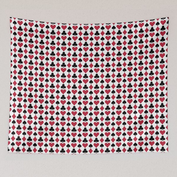Item preview, Small Card suits - Playing Card Suits Pattern Red Black Hearts Spades Diamonds designed and sold by DColourMuse.