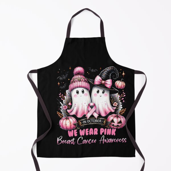 Item preview, October We Wear Pink Ghost Witch Awareness designed and sold by stershopepie.
