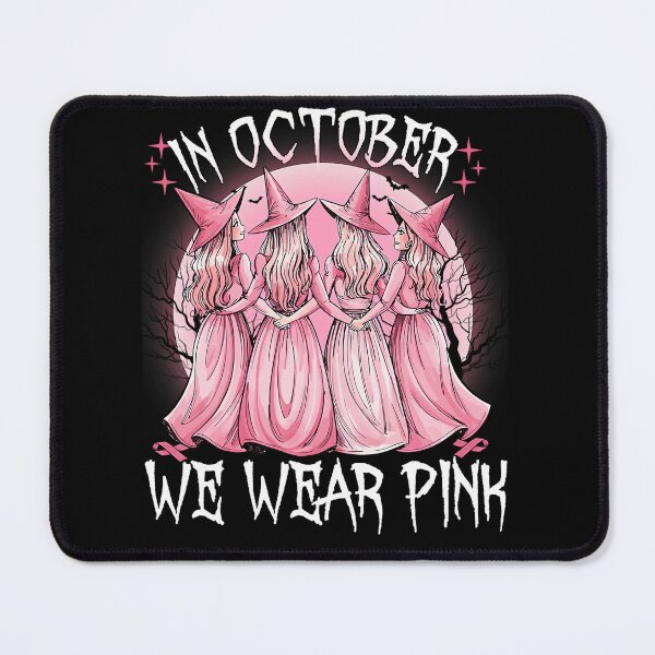 Item preview, October We Wear Pink Witch Breast Cancer Awareness designed and sold by HayleePacoch.
