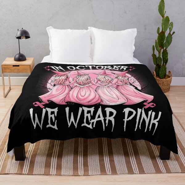 Item preview, October We Wear Pink Witch Breast Cancer Awareness designed and sold by HayleePacoch.