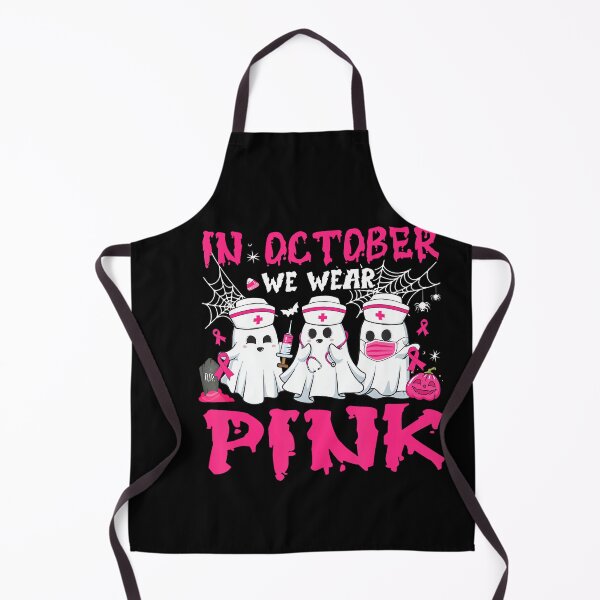 Item preview, October We Wear Pink Nurse Ghost Breast Cancer designed and sold by stershopepie.