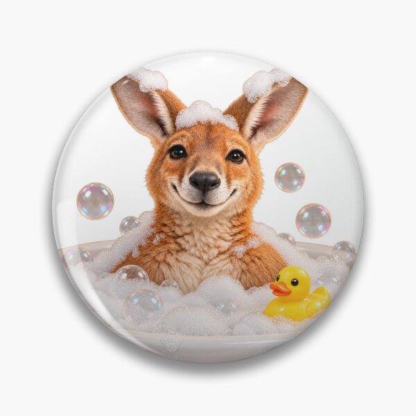 Item preview, Red Kangaroo Bathtub Happy Soak designed and sold by Sillytoe.