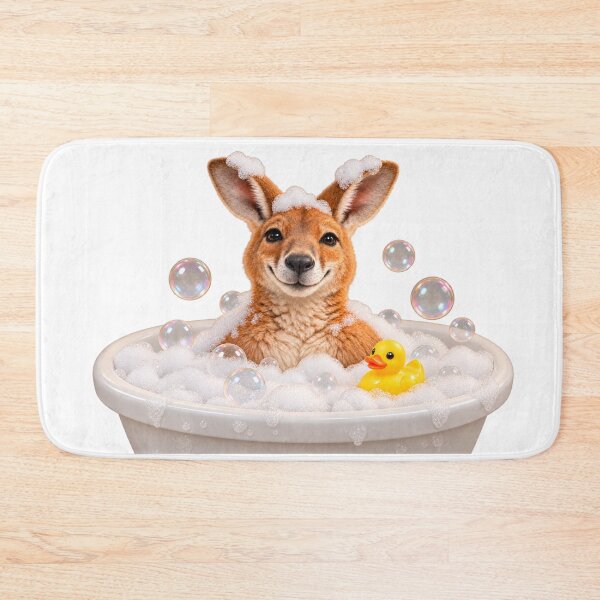 Item preview, Red Kangaroo Bathtub Happy Soak designed and sold by Sillytoe.