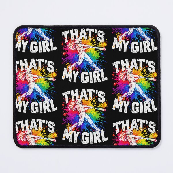 Item preview, Thats My Girl Softball Player Colorful Splatter Batter Sports Art designed and sold by EmmaSchaffer1.