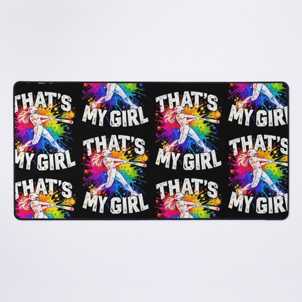 Item preview, Thats My Girl Softball Player Colorful Splatter Batter Sports Art designed and sold by EmmaSchaffer1.