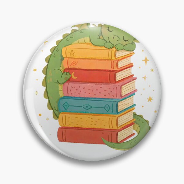 Item preview, Sleeping Book Dragon | Cute Fantasy Reader Art designed and sold by KataangClothing.
