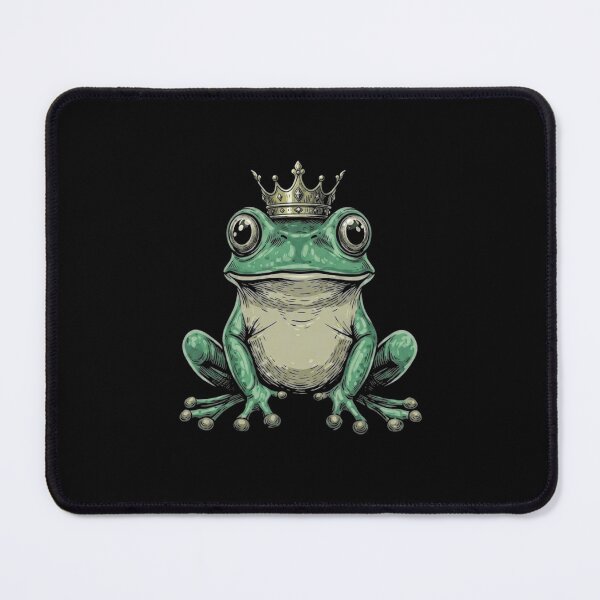 Item preview, Crowned Frog King Regal Amphibian Fantasy Portrait designed and sold by MiALopezArt.