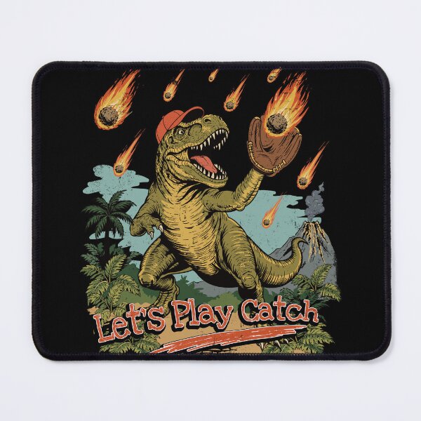 Item preview, T-Rex Plays Catch Retro designed and sold by Moody Critters.