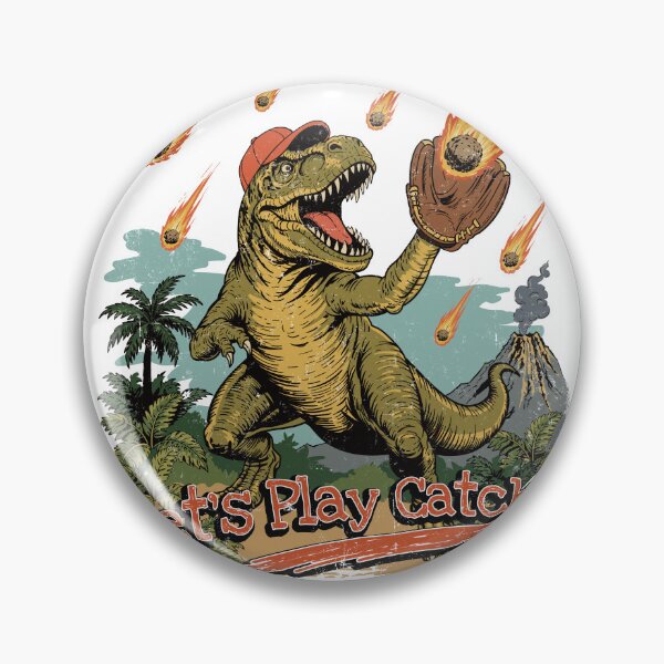 Item preview, T-Rex Plays Catch Retro designed and sold by Moody Critters.
