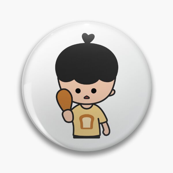 Item preview, Cute Little Boy with a Chicken Drumstick – KURA designed and sold by KURA - Cozy inside.