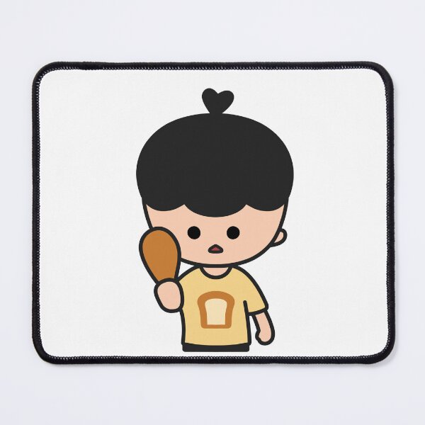 Item preview, Cute Little Boy with a Chicken Drumstick – KURA designed and sold by KURA - Cozy inside.