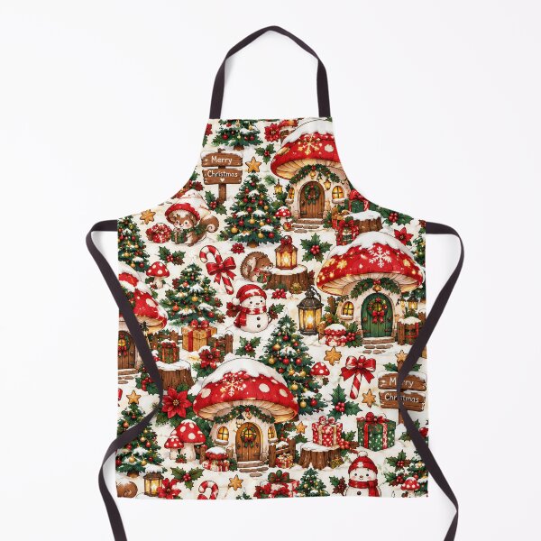 Item preview, Christmas Mushroom Village – Cozy Cottagecore Holiday Pattern designed and sold by RJACreative.