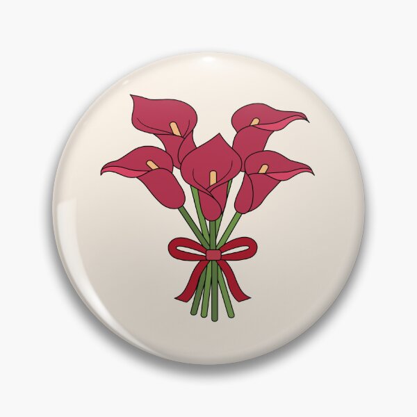 Item preview, Beautiful Red Calla Lily Flower Bouquet Tied with a Ribbon Isolated  designed and sold by RS4you.