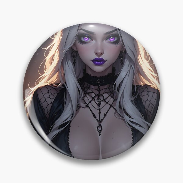 Item preview, Hot Halloween Anime Babe Goth Mommy Waifu Woman designed and sold by Your New Fixation.