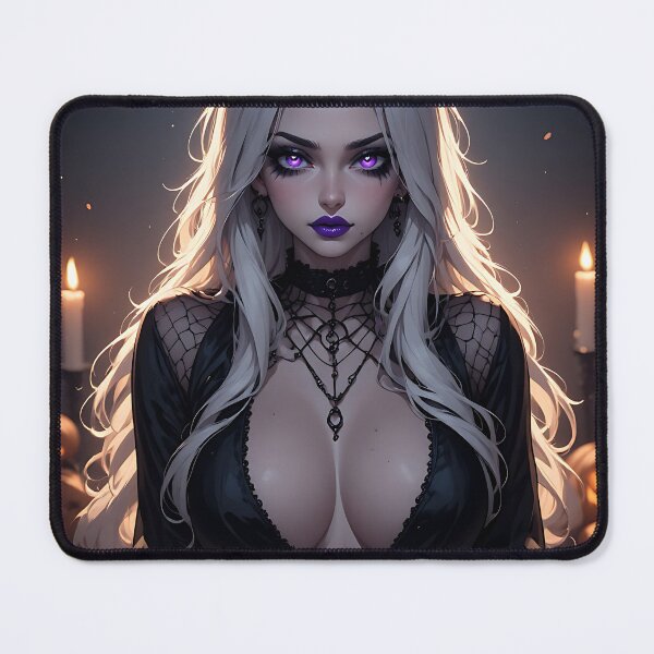 Item preview, Hot Halloween Anime Babe Goth Mommy Waifu Woman designed and sold by Your New Fixation.