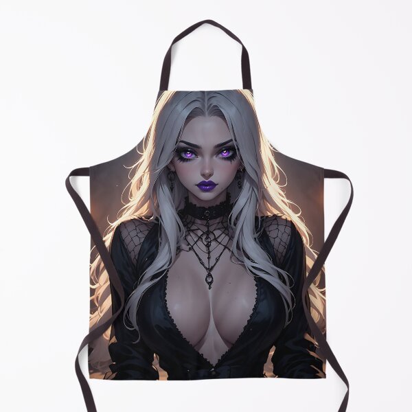 Item preview, Hot Halloween Anime Babe Goth Mommy Waifu Woman designed and sold by Your New Fixation.