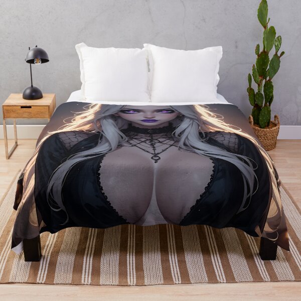 Item preview, Hot Halloween Anime Babe Goth Mommy Waifu Woman designed and sold by Your New Fixation.