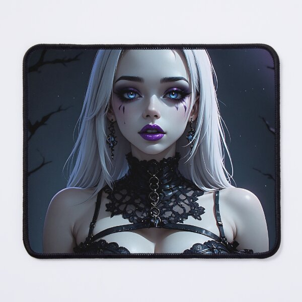 Item preview, Hot Halloween Anime Babe Goth Mommy Waifu Woman designed and sold by Your New Fixation.