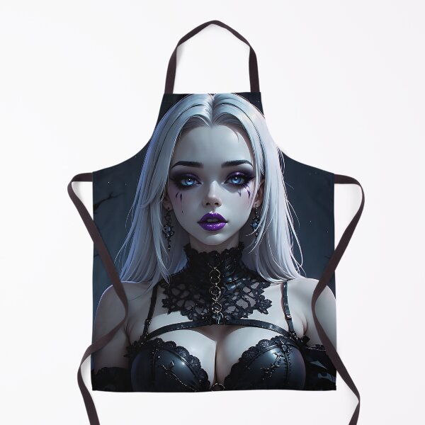 Item preview, Hot Halloween Anime Babe Goth Mommy Waifu Woman designed and sold by Your New Fixation.