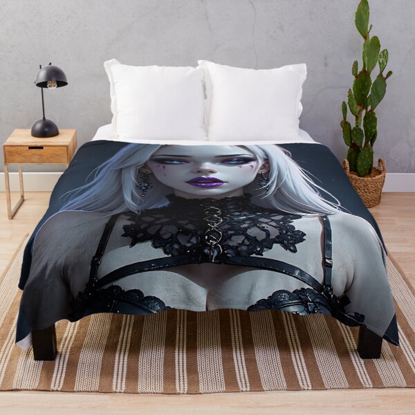 Item preview, Hot Halloween Anime Babe Goth Mommy Waifu Woman designed and sold by Your New Fixation.