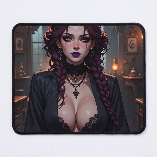 Item preview, Hot Halloween Anime Babe Goth Mommy Waifu Woman designed and sold by Your New Fixation.