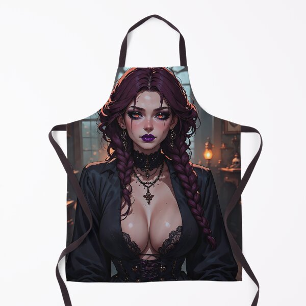 Item preview, Hot Halloween Anime Babe Goth Mommy Waifu Woman designed and sold by Your New Fixation.
