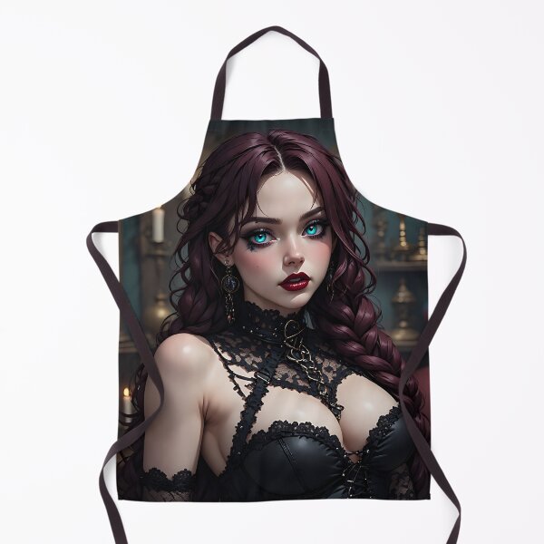 Item preview, Hot Halloween Anime Babe Goth Mommy Waifu Woman designed and sold by Your New Fixation.