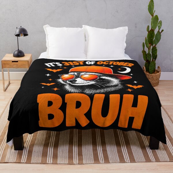 Item preview, 31st Of October Bruh Funny Raccoon Halloween designed and sold by stershopepie.