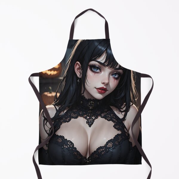Item preview, Hot Halloween Anime Babe Goth Mommy Waifu Woman designed and sold by Your New Fixation.