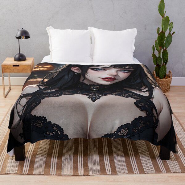 Item preview, Hot Halloween Anime Babe Goth Mommy Waifu Woman designed and sold by Your New Fixation.