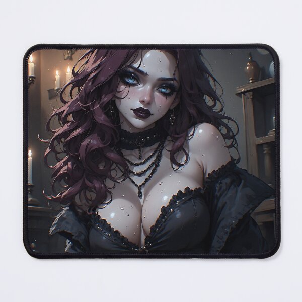 Item preview, Hot Halloween Anime Babe Goth Mommy Waifu Woman designed and sold by Your New Fixation.
