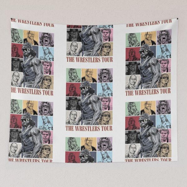 Item preview, The Wrestlers Tour Vintage Retro Pro Wrestling Legends Grid Art designed and sold by gamoreRony.