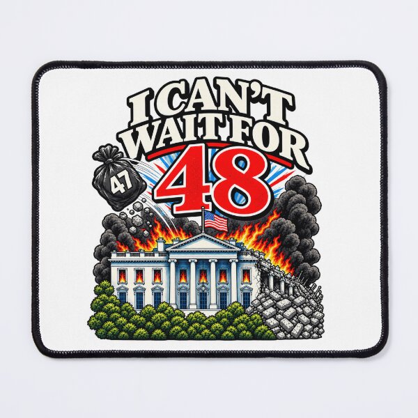 Item preview, I Can't Wait for 48 Shirt, Anti Trump T-Shirt, Funny Political designed and sold by gidel-sales.