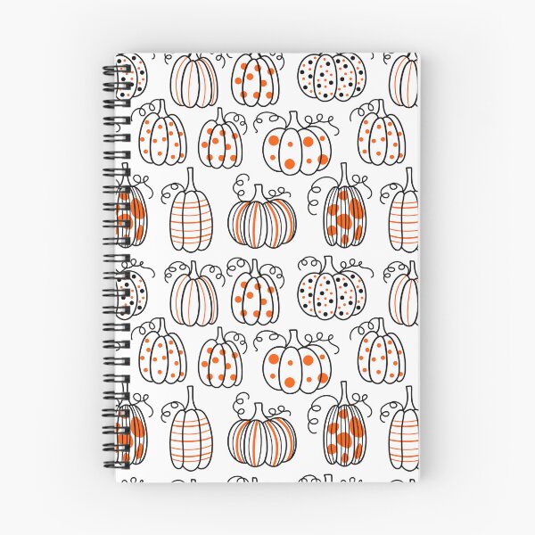 Item preview, Cute Whimsical Polka Dot Pumpkin Line Art Autumn Pattern designed and sold by FestivityFinds.