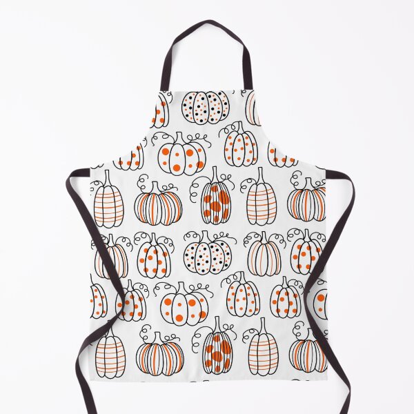 Item preview, Cute Whimsical Polka Dot Pumpkin Line Art Autumn Pattern designed and sold by FestivityFinds.