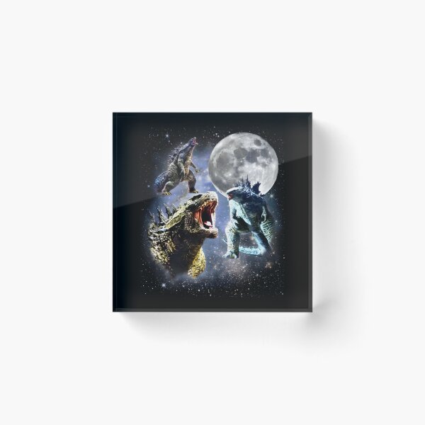 Aperçu de l'œuvre Gojira Minus Zero Howling Moon Monstres rétro Illustrations de fans vintage créée et vendue par BryantDylanLove.