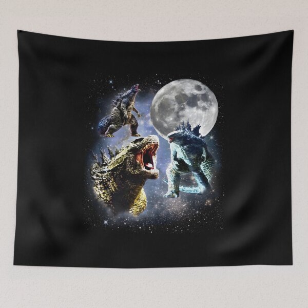 Item preview, Gojira Minus Zero Howling Moon Retro Monsters Vintage Fan Art designed and sold by BryantDylanLove.