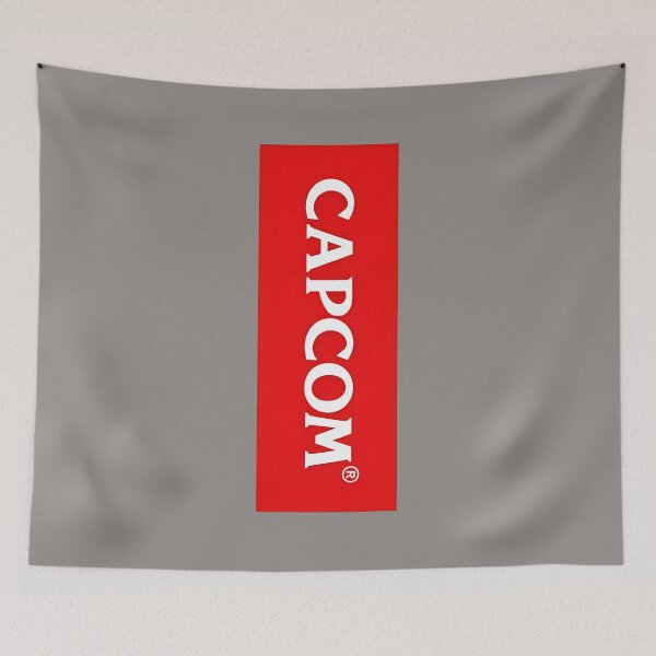 Item preview, CAPCOM Logo Style Tee - Bold Red Box Gamer Shirt-71 designed and sold by StephannyAlvare.