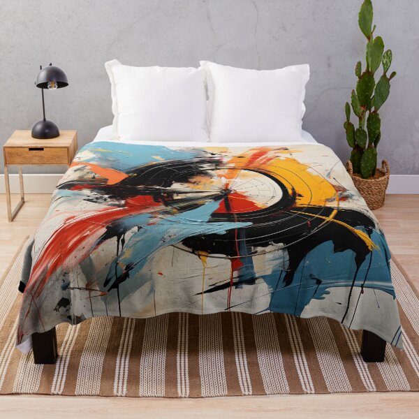 Item preview, Bold Geometric Abstract Circle and Brushstroke Art designed and sold by GutyzDesignsES.