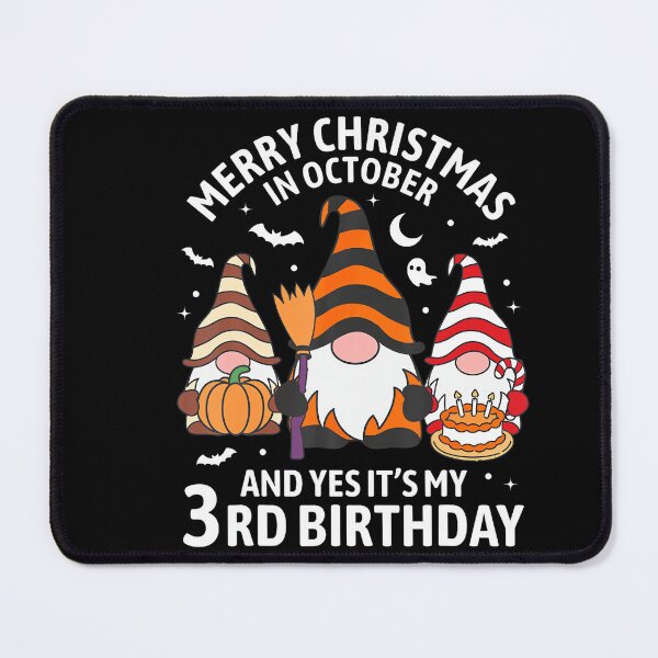 Item preview, Merry Christmas In October 3rd Birthday Celebration designed and sold by stershopepie.