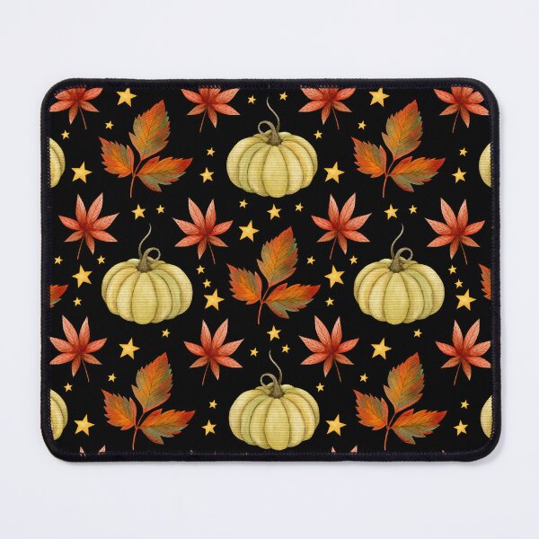 Item preview, Celestial Dark Cottagecore Sage Pumpkin Autumn Leaf Star Pattern designed and sold by FestivityFinds.