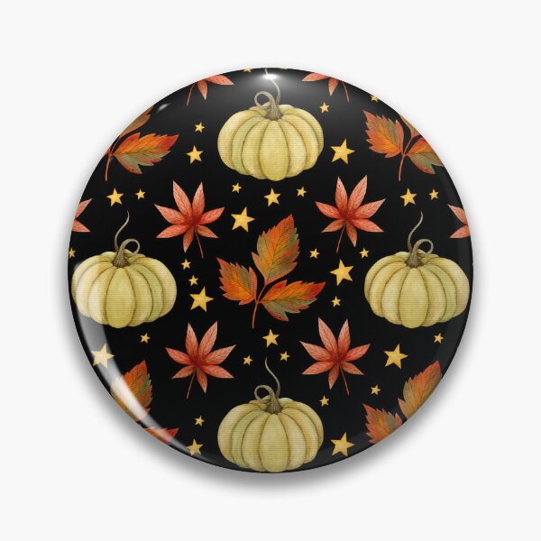 Item preview, Celestial Dark Cottagecore Sage Pumpkin Autumn Leaf Star Pattern designed and sold by FestivityFinds.