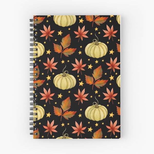 Item preview, Celestial Dark Cottagecore Sage Pumpkin Autumn Leaf Star Pattern designed and sold by FestivityFinds.